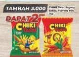 Promo Harga Chiki Twist Snack Flaming Hot, Jagung Bakar 75 gr - Alfamart