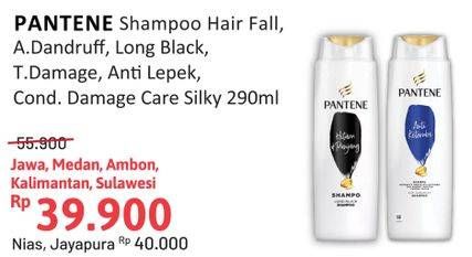 PANTENE Shampoo Hair Fall, Anti Dandruff, Long Black, Total Damage, Anti Lepek, Conditioner Damage Care 290ml
