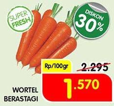 Promo Harga Wortel Berastagi per 100 gr - Superindo