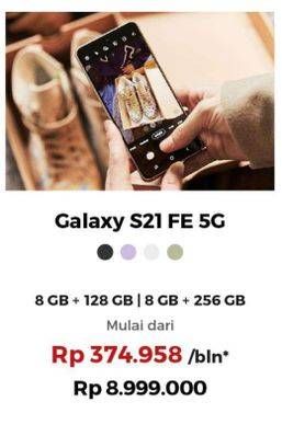 Promo Harga SAMSUNG Galaxy S21 FE 5G  - Erafone