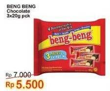 Promo Harga Beng-beng Wafer Chocolate per 3 pcs 20 gr - Indomaret