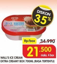 Promo Harga WALLS Ice Cream Rasa Tertentu 700 ml - Superindo