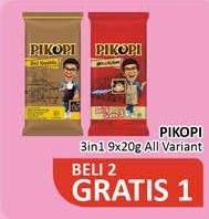 Promo Harga PIKOPI 3 in 1 Kopi Mix All Variants per 9 sachet 20 gr - Alfamidi