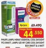 Promo Harga PHILIPS Lampu Essential Cool Daylight/Lampu LED MyCare Cool Daylight  - Superindo