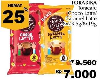 Promo Harga Torabika Toracafe Caramel, Chocolate per 8 sachet 23 gr - Giant