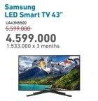 Promo Harga SAMSUNG UA43N5500 | Smart TV LED 43"  - Electronic City