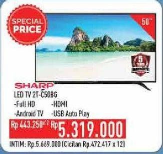 Promo Harga SHARP 2T-C50BG | LED TV 50"  - Hypermart