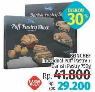 Promo Harga BONCHEF Puff Pastry Sheets 750 gr - LotteMart
