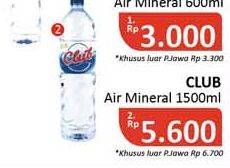Promo Harga CLUB Air Mineral 1500 ml - Alfamidi