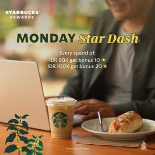 Promo Harga Monday Star Dash  - Starbucks