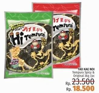 Promo Harga TAO KAE NOI Hi Tempura Original, Spicy  - LotteMart