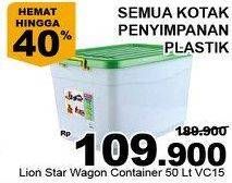 Promo Harga LION STAR Wagon Container VC-15 50 ltr - Giant