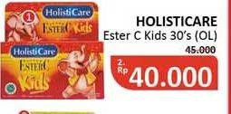 Promo Harga HOLISTICARE Super Ester C Kids 30 pcs - Alfamidi