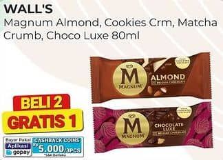 Promo Harga Walls Magnum Almond, Cookies Cream, Matcha Crumble, Chocolate Luxe 80 ml - Alfamart