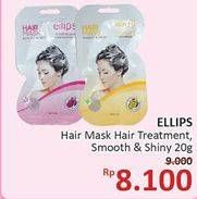 Promo Harga ELLIPS Hair Mask Hair Treatment, Smooth Silky 20 gr - Alfamidi
