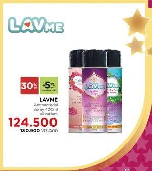 Promo Harga LAVME Organic Anti Bacterial Spray All Variants 400 ml - Watsons