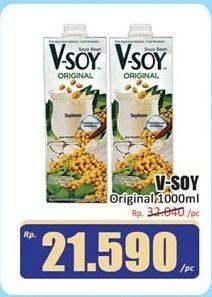 Promo Harga V-SOY Soya Bean Milk Original 1000 ml - Hari Hari