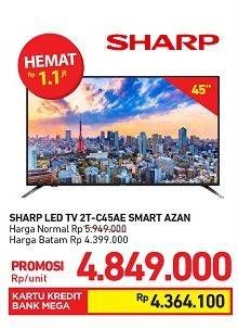 Promo Harga SHARP 2T-C45AE1X Full-HD Easy Smart 3.0 45"  - Carrefour