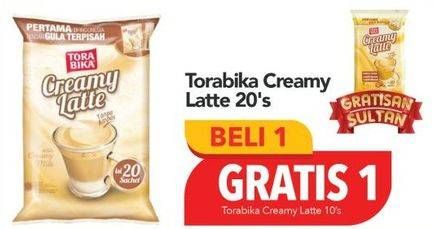 Promo Harga Torabika Creamy Latte per 20 sachet 25 gr - Carrefour