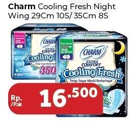 Promo Harga Cooling Fresh NIght Wing 29cm 10s / 35cm 8s  - Carrefour