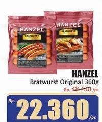 Promo Harga Hanzel Bratwurst Original 360 gr - Hari Hari