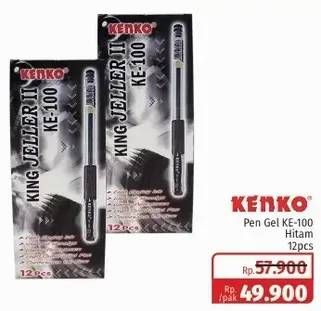 Promo Harga KENKO Gel Pen KE-100 12 pcs - Lotte Grosir