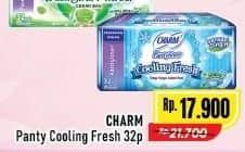 Promo Harga Charm Pantyliner Cooling Fresh Slim, Long Wide 32 pcs - Alfamart