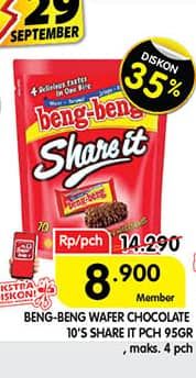 Promo Harga Beng-beng Share It per 10 pcs 9 gr - Superindo