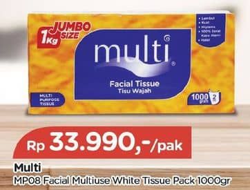 Promo Harga Multi Facial Tissue 1000 gr - TIP TOP