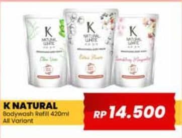 Promo Harga K Natural White Body Wash All Variants 450 ml - Yogya