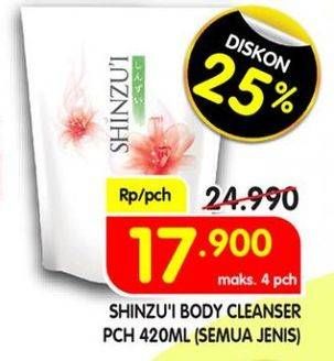 Promo Harga SHINZUI Body Cleanser All Variants 420 ml - Superindo