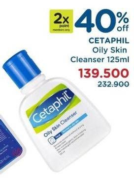 Promo Harga CETAPHIL Oily Skin Cleanser 125 ml - Watsons