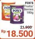 Promo Harga FOXS Crystal Candy Fruits, Berries 180 gr - Alfamidi