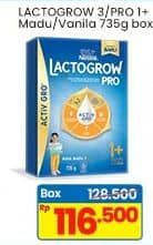 Promo Harga Lactogrow 3 Susu Pertumbuhan Vanila, Madu 750 gr - Indomaret