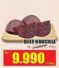 Promo Harga Beef Knuckle (Daging Inside) per 100 gr - Hari Hari