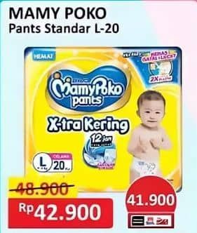 Promo Harga Mamy Poko Pants Xtra Kering L20 20 pcs - Alfamart