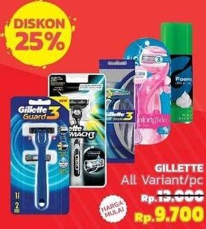 Promo Harga GILLETTE Blue 3 All Variants  - LotteMart