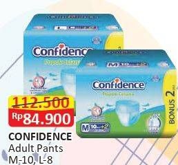 Promo Harga Confidence Adult Diapers Pants L8, M10 8 pcs - Alfamart