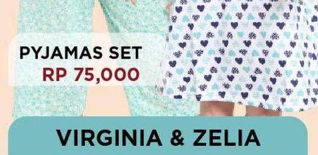Promo Harga Virginia & Zelia Pajamas Set  - Carrefour