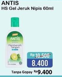 Promo Harga ANTIS Hand Sanitizer Jeruk Nipis 60 ml - Alfamart
