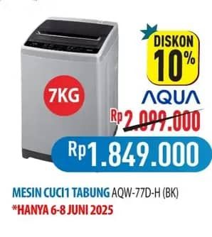 Promo Harga Aqua AQW 77D-H/SPC  - Hypermart