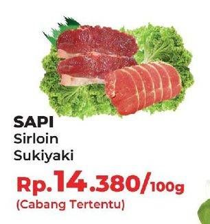 Promo Harga Sirloin Sukiyaki per 100 gr - Yogya