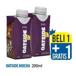 Promo Harga Oatside UHT Milk Mocha 200 ml - Hypermart