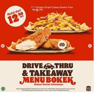 Promo Harga MENU BOKEK  - Burger King