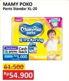 Promo Harga Mamy Poko Pants Xtra Kering XL20 20 pcs - Alfamart