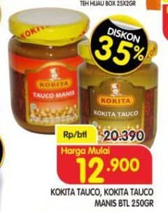 Promo Harga Kokita Tauco Original, Manis 250 gr - Superindo