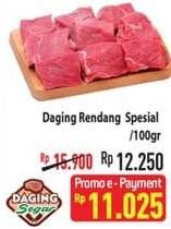 Promo Harga Daging Rendang Sapi Spesial per 100 gr - Hypermart