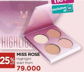 Promo Harga MISS ROSE Highlighter  - Watsons