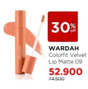 Promo Harga WARDAH Colorfit Velvet Matte Lip Mousse 09 4 gr - Watsons