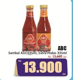 Promo Harga ABC Sambal Asli, Extra Pedas 335 ml - Hari Hari